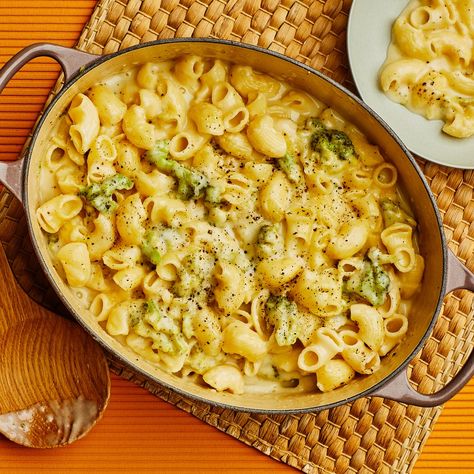 One-Pot Broccoli Mac and Cheese Recipe | Epicurious Broccoli Mac And Cheese Recipe, Broccoli Mac And Cheese, Broccoli Vegetable, Mac And Cheese Recipe, Mac N Cheese Recipe, Cheese Recipe, Pasta Shapes, Most Popular Recipes, Easy Weeknight Meals