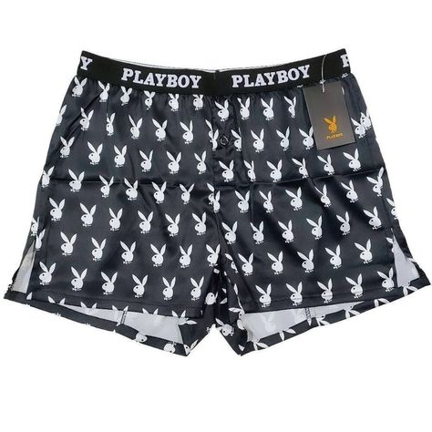 Show Off Your Playful Side With These Playboy Champion Boxer Briefs. They Come In A Black And White Design With The Iconic Playboy Bunny Logo, Making Them A Must-Have For Any Fan Of The Brand. The Boxer Shorts Come In Size Large. The Style Is Boxer Shorts, And They Are Made From High-Quality Polyester Material With Elastic Waistband To Ensure Comfort And Durability. Whether You're Lounging Around The House Or Running Errands, These Playboy Champion Boxer Briefs Will Keep You Stylish And Comforta Playboy Logo, Trashy Outfits, Classic Tuxedo, Bunny Logo, Logo Making, The Boxer, Playboy Bunny, Compression Pants, Black And White Design