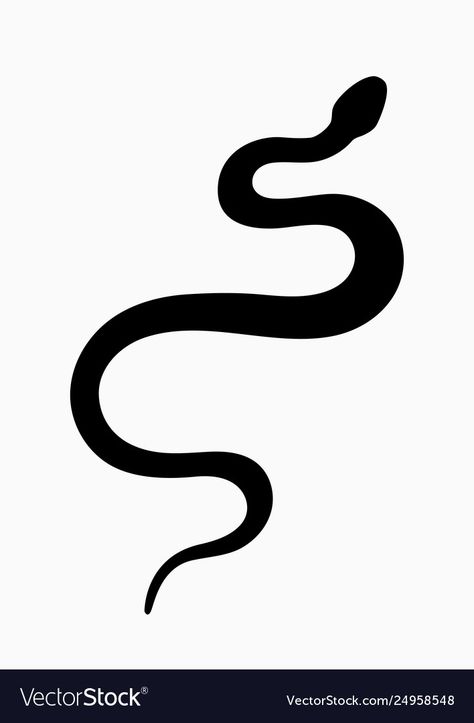 Snake Silhouette Tattoo, Snake Clipart Black And White, Black Snake Drawing, Snake Stencil, Snakes Illustration, Snake Icon, Snake Silhouette, Snake Outline, Snake Vector