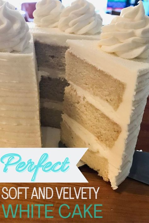 The Best White Cake Recipe Ever, White Cake From Scratch, Cake Recipe For Decorating, Wedding Sheet Cakes, White Velvet Cakes, How To Make Wedding Cake, White Birthday Cakes, Cake From Scratch, White Cake Recipe