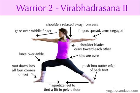 How to do Warrior 2 Warrior Pose, Warrior 2, Yoga Moves, Bikram Yoga, Yoga Help, Teaching Yoga, Pose Yoga, Fat Loss Workout, Yoga Health