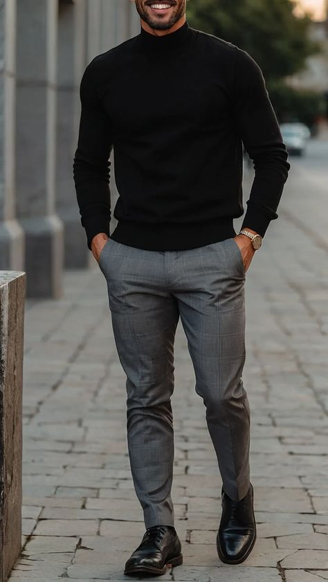 From Office to Wedding: 13 Essential Smart Casual Looks for Men 41 Casual Mens Business Attire, Black Man Smart Casual Outfit, Smart Casual Mens Outfit, Mens Sophisticated Style, Formal Outfits For Men Smart Casual, Office Smart Casual Mens, Men’s Office Attire, Attorney Outfits Men, Men Corporate Outfit