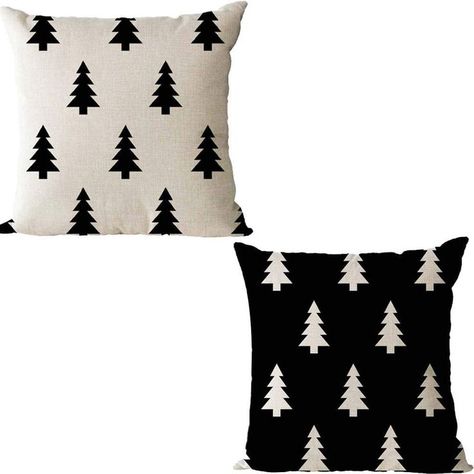 #amazon #holidays #decor #christmasdecor #holiday #holidaydecor #christmas #merrychristmas #modernchristmas #moderndecor Xmas Throw Pillows, Black And White Geometric Pattern, Holiday Pillows Covers, Plaid Pillow Covers, Plaid Throw Pillows, Christmas Tree Pillow, Modern Christmas Decor, Tree Pillow, Linen Cloth