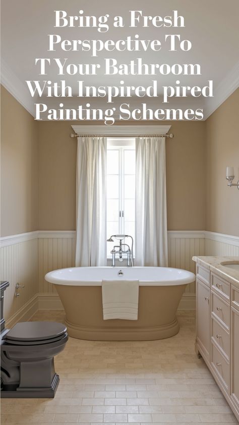 Elevate your bathroom's style with our Inspired Painting Schemes, featuring 10 exclusive designs and 50 color combinations to bring a fresh perspective. Each scheme is carefully curated to harmonize with natural light, fixtures, and decor, ensuring a cohesive look. Transform your bathroom into a spa-like oasis with our unique painting solutions that will leave you feeling inspired and relaxed.bathroom
#painting
#ideas Natural Light Fixtures, Relaxed Bathroom, Bathroom Painting Ideas, Inviting Bathroom, Bathroom Painting, Fresh Bathroom, Beautiful Small Bathrooms, Inspired Painting, Bathroom Design Inspiration