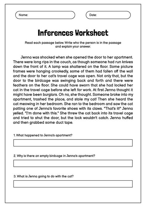 Improve your critical thinking skills with our inferences worksheets and check your understanding with the provided answers. Strengthen your comprehension abilities and sharpen your analytical thinking by practicing with our inferences worksheets today. #CriticalThinkingSkills #ReadingComprehension #EducationalResources #inferencesworksheetsanswers Authors Perspective, Analytical Thinking, Spanish Verbs, Verb Worksheets, Nonfiction Reading, Reading Comprehension Skills, Nonfiction Texts, Context Clues, Vocabulary Worksheets