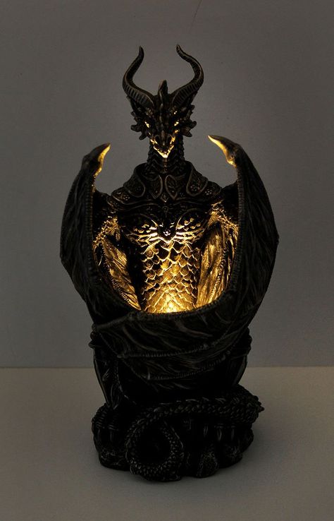 Dragon Night Light, Armored Dragon, Dragon Decorations, Glowing Orb, Dragon Candle, Dragon Wedding, Dragon Light, Dragon Shop, Dragon Stuff