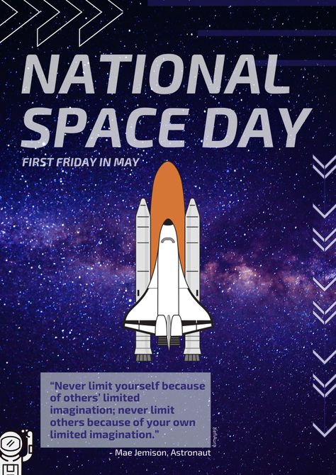 National Space Day Flyer #Space #NationalSpaceDay #SpaceDay #holiday #KefiAura National Space Day Poster, Space Day, Holiday Poster, National Holidays, My Photo Gallery, Photo Gallery, Photo Galleries, Movie Posters, Film Posters