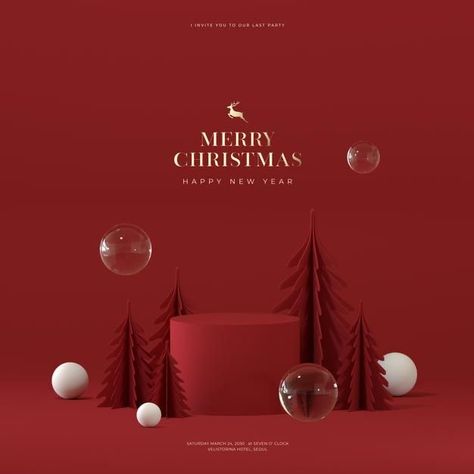 Real Estate Christmas Creative Ads, Christmas Catalogue Design, Christmas Advertising, Christmas Graphic Design, Christmas Campaign, New Years Poster, New Year Designs, Christmas Ad, Christmas Post