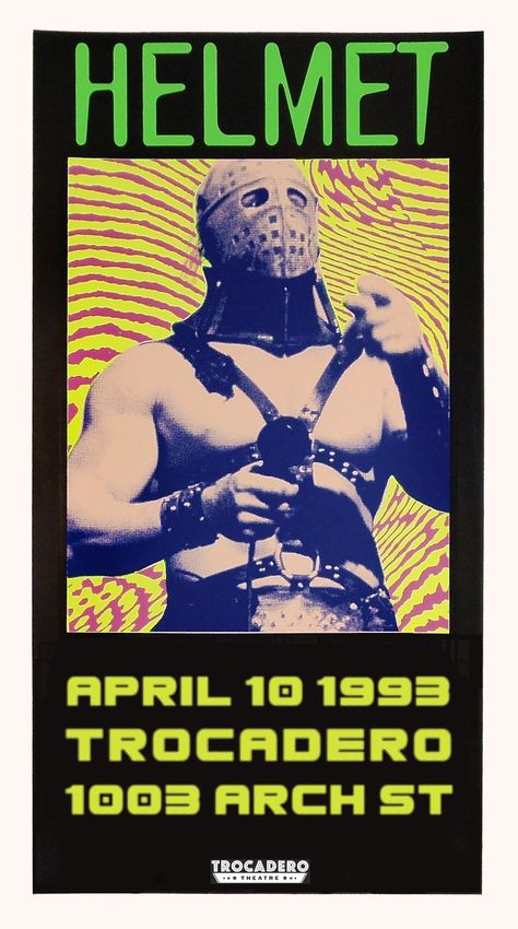 HELMET - TROCADERO 1993 Whisky A Go Go, Poster S, Cover Film, New Flyer, Screen Print Poster, Band Poster, Wedding Sand, Concert Poster, Rock Posters