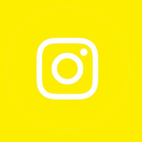 Yellow Instagram Icon, Logo Ig, Icon Iphone, Logo Instagram, Logo Yellow, Icon Instagram, Insta Icon, Purple Wallpaper Iphone, Ios App Icon Design