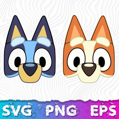 Bluey Png Free, Character Cutouts, Fiesta Bluey, Bingo Bluey, Bluey Svg, Pumpkin Stencils, Bluey Party, Bluey And Bingo, Bluey Bingo