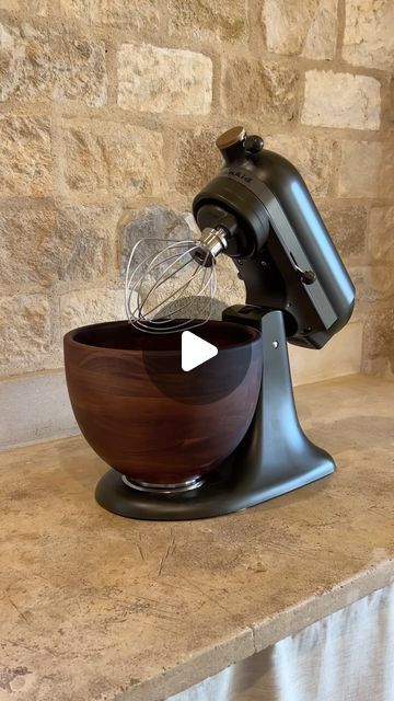 Crate and Barrel on Instagram: "That wood bowl. 🤩 The new KitchenAid Design Series stand mixer in Evergreen drops today, and we can’t get over that deep forest hue. Do you need this mixer in your fall kitchen? (And yes, the walnut wood bowl is food-safe!)  #KitchenAid #StandMixer #Kitchen #WalnutWood" Farmhouse Fixer, Farmhouse Fixer Upper, Fall Kitchen, Wood Bowl, Stand Mixer, Deep Forest, Wood Bowls, Fixer Upper, Wooden Doors