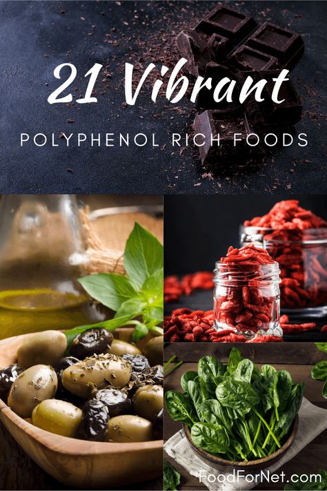 21 Polyphenol Rich Foods For A Vibrant Diet That Will Never Be Boring | Food For Net Mct Rich Foods, Foods High In Polyphenols, Polyphenol Rich Foods, Polyphenols Food, Antioxidant Foods, Zdrava Hrana, Hormone Diet, Autoimmune Disorders, Sick Remedies