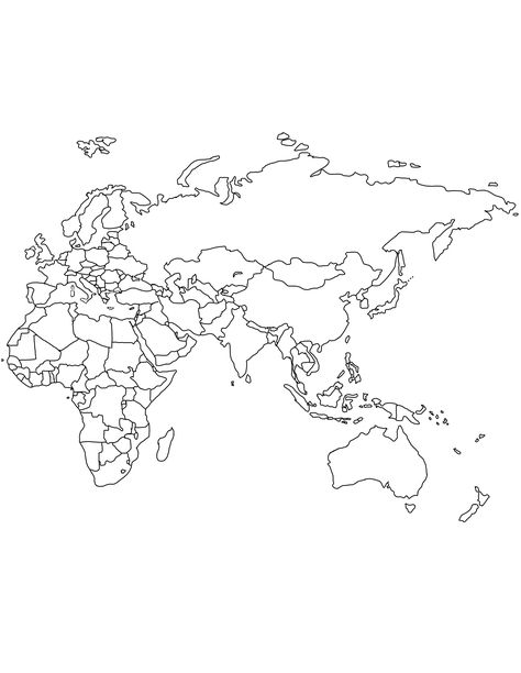 tags // travel notebook coloring map of world template with europe , asia , africa , australia . map of places I've been . places you've been . East hemisphere Map Art Illustration, World Map Europe, Map Monde, World Map Outline, Map Of World, Map Of Asia, Word Map, Geography Map, Asia Map