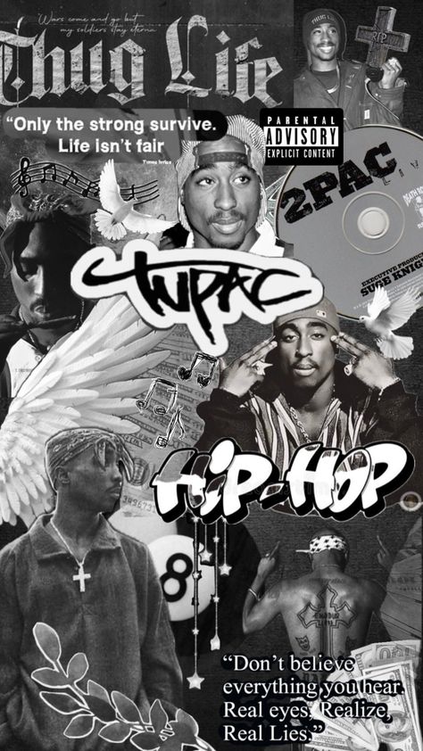 2pac, Tupac, wallpaper, collage 2000s Rap Aesthetic, Swag Poster, East Coast Hip Hop, Tupac Photos, Tupac Wallpaper, Rap Album Covers, Rapper Wallpaper Iphone, Life Isnt Fair, Tupac Pictures