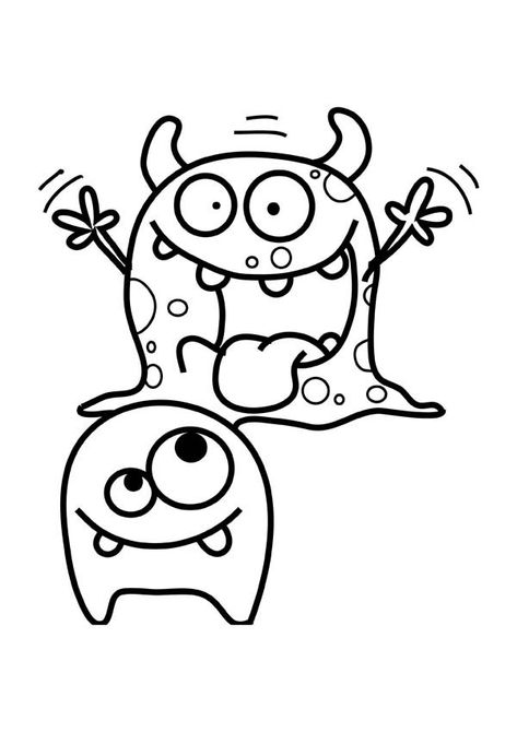 Scary Monster Coloring Page : Color Luna Monster Truck Coloring Pages, Free Halloween Coloring Pages, Moshi Monsters, Monster Coloring Pages, Funny Monsters, Truck Coloring Pages, Scary Monsters, Colouring Printables, Halloween Coloring Pages