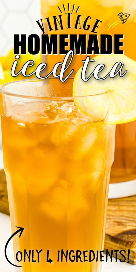 Best Iced Tea Recipe, Lemon Iced Tea Recipe, Cold Tea Recipes, Lemonade Tea Recipe, Iced Tea Recipes Homemade, Cold Brew Tea, Cold Brew Iced Tea, Homemade Iced Tea, Iced Tea Drinks