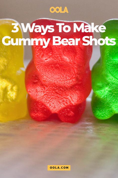 Vodka Gummy Bears Recipe, Drunk Gummy Bears, Diy Gummy Bears, Make Gummy Bears, Alcohol Gummy Bears, Drunken Gummy Bears, Gummy Bear Shots, Gummy Bears Recipe, Unique Alcoholic Drinks