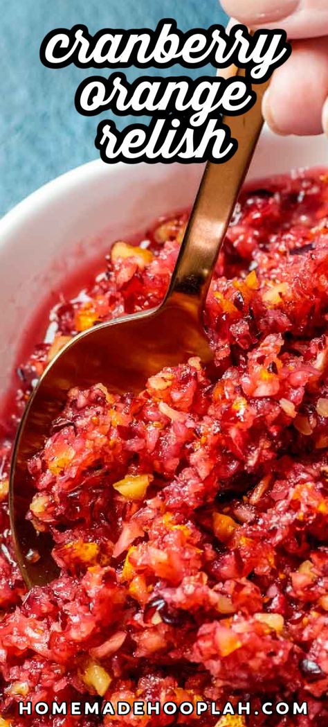 Cranberry Orange Relish Recipes, Fresh Cranberry Recipes, Cranberry Salad Recipes, Cranberry Orange Relish, Fresh Cranberry Sauce, Cranberry Orange Sauce, Fresh Cranberry, Thanksgiving Food Sides, Cranberry Relish