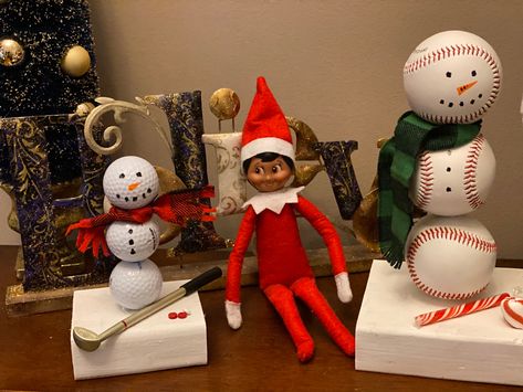 Elf Baseball Ideas, Elf On The Shelf Baseball Ideas, Baseball Elf On The Shelf Ideas, Elf On The Shelf Baseball, Sonic Elf On The Shelf, Elf On The Shelf With Multiple Elves, Elf On The Shelf Horse Ideas, Elf On The Shelf With Action Figures, Elf Shenanigans