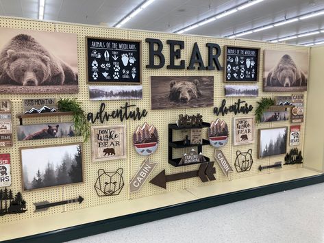 Bathroom Decor Hobby Lobby, Hunting Bedroom, Bear Bathroom Decor, Outhouse Signs, Northwoods Decor, Cabin Summer, Cabin Theme, Hobby Lobby Decor, Adventure Decor