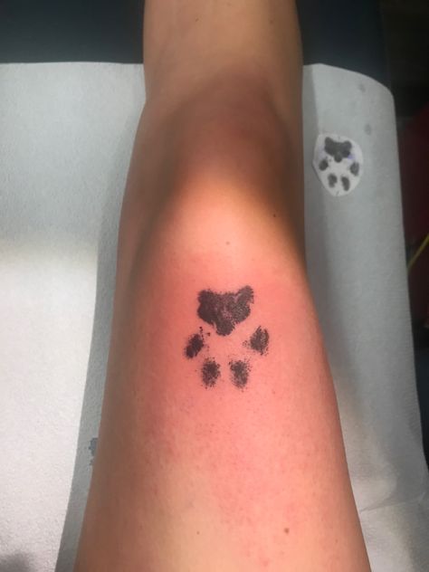 Real Dog Paw Print Tattoo, Real Paw Print Tattoo, Dog Paw Print Tattoo, Hawaii Tattoo, Hawaii Tattoos, Pawprint Tattoo, Dog Paw Tattoo, Paw Tattoo, Real Dog