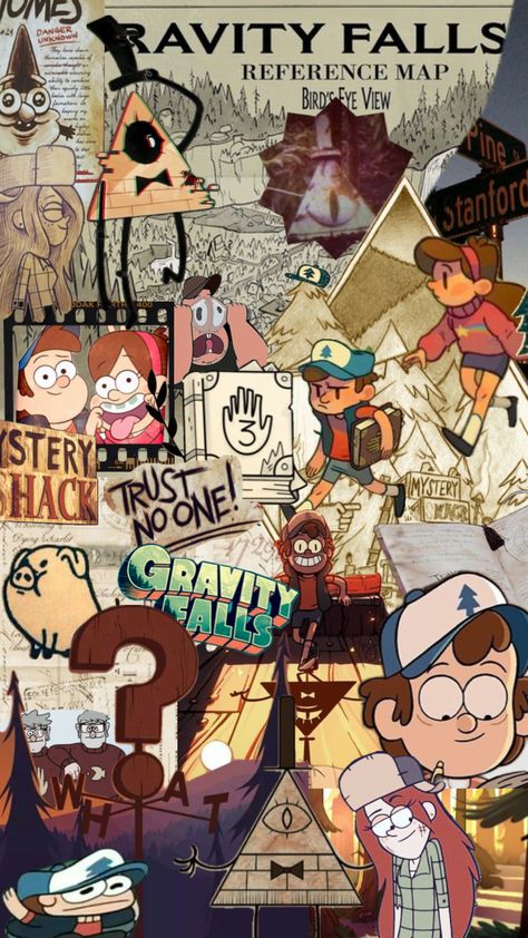 #gravityfalls Gravity Falls Gnome, Gravity Falls Wallpaper, Mable Pines, Gravity Falls Poster, Gravity Falls Characters, Cool Illustration, Gravity Falls Dipper, Desenhos Gravity Falls, Fall Art Projects