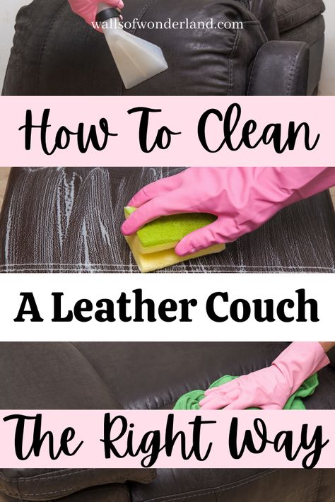 Couches Diy, Leather Furniture Cleaner, Cleaning Leather Furniture, Cleaning Leather Couch, Distressed Leather Sofa, White Leather Couch, Couch Cleaning, Cleaning Leather, Faux Leather Couch