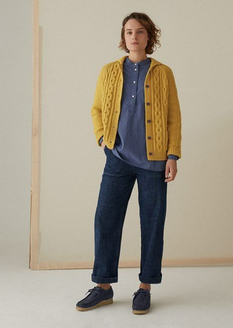 Gender Neutral Teacher Outfits, Gender Neutral Business Casual, Portland Outfits, Earthy Clothing, Toast Clothing, Teacher Costume, Collared Cardigan, Cold Fashion, Dad Fashion