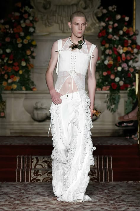 Male Fashion Show Runway, Sheer Runway, Spring Summer 2024, Palomo Spain Spring 2024, Men’s High Fashion Runway, Sheer Fashion Runway, Heavenly Bodies Fashion Runway, Palomo Spain, Spain Fashion