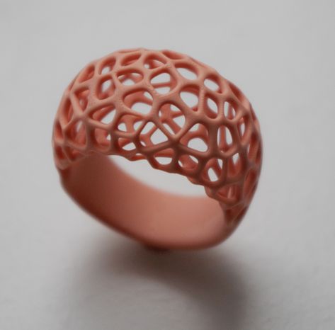 ring-mesh-01 - Grasshopper Parametric Jewelry, 3d Printer Art, Printed Ring, 3d Printed Ring, Useful 3d Prints, 3d Printing Fashion, 3d Printing Business, 3d Printing Art, 3d Printer Designs