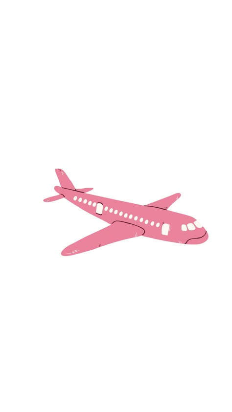 Pink Travel Icon, Pink Airplane Aesthetic, April Lockscreen, Avion Aesthetic, Airplane Cutout, Pink Travel Aesthetic, Vacation Collage, Travel Clip Art, Biotechnology Art