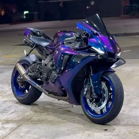 Custom Sport Bikes Motorcycles, Moter Cycles, Purple Motorcycle, Blue Motorcycle, Motocross Love, Motorcycle Paint Jobs, Cool Dirt Bikes, Motorcross Bike, Custom Sport Bikes