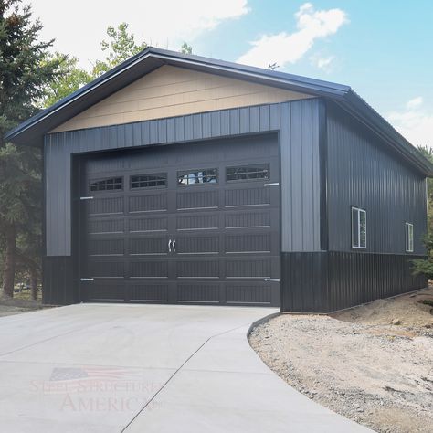 24x36 Garage, Arvada Colorado, Building Contractors, Overhead Door, Steel Buildings, Steel Structure, Panel Design, Garage Doors, Colorado