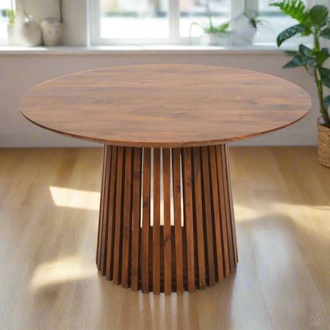 • Free Delivery • Walnut Slatted Round Dining Room Table • Walnut Slatted Round Dining Room Table was shared with you https://lindoliving.co.uk/products/solid-dark-wood-handcrafted-slatted-dining-room-table #homedecor #homeinspo #diningroom #dininginspo #dusk #furnitureuk #furnituresaleuk #renovation #ukrenovation #houserenovation #tiktok #lindoliving #livinginspo #ukfurniture #ukfreedelivery Round Slatted Dining Table, Round Dining Room Table, Dark Wood, Dining Room Table, Dining Room, Wood, Furniture, Home Decor