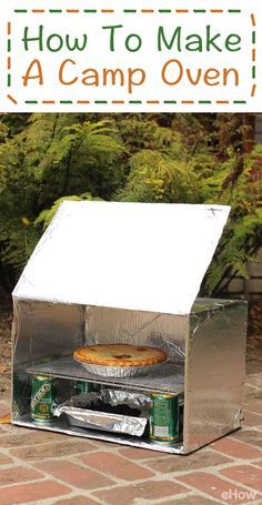 DIY this easy oven for when you are camping (or picnicing outside!  Bake most anything with this oven, made using a cardboard box and other common household materials! It also comes in handy as a food warmer or ice box. http://www.ehow.com/how_4441173_make-camp-oven.html?utm_source=pinterest.com&utm_medium=referral&utm_content=freestyle&utm_campaign=fanpage Zelt Camping Hacks, Camping Oven, Camp Oven, Oven Diy, Camping Bedarf, Camping Diy, Summer Boat, Scout Camping, Boat Food