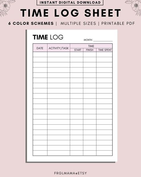 #Organisation #Work_Hours_Tracker #Mode_Tracker #Work_Tracker Work Hours Tracker, Mode Tracker, Work Tracker, Hours Tracker, Bill Tracker Printable, Tracker Ideas, Date Activities, A5 Planner Inserts, Finance Quotes