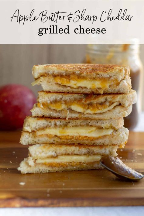 Cheddar Grilled Cheese, Homemade Velveeta, Grill Cheese, Peanut Butter Toast, Making Grilled Cheese, Apple Butter Recipe, Grilled Cheese Sandwiches, Cheesy Recipes, Sharp Cheddar