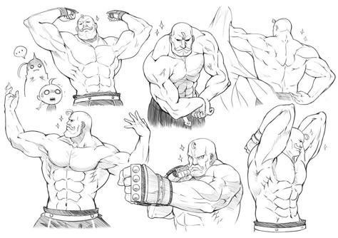 Muscle / Pose Practice with Alex Louis Armstrong by Kazeo-YuuRin Alex Louis Armstrong, Muscle Pose, Pose Practice, Kunstjournal Inspiration, Human Figure Drawing, 얼굴 그리기, Helpful Things, Human Anatomy Art, Anatomy Sketches