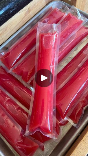 31K views · 9.1K reactions | Only fruit in these popsicles! This is so easy friends.

We had a watermelon that tasted great but the texture was 👎 so I blended it, strained out the seeds, and made some freezer pops. We don’t have any littles any more but the teens (and adults) still love a cool treat in the summer.

These bags and the mini sealer are from @packfreshusa_official Use code TPL for 10% off your order. There a clickable link in my links. | This Prepared Life | aaronrizzomusic · Original audio Freezer Pops, Homemade Goods, Bigger Bolder Baking, Homemade Popsicles, Frozen Treats, Mixed Drinks, Popsicles, Love A, Food Art