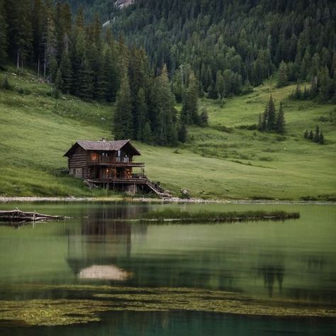 Cabin In A Field, Old Cabin In The Woods Aesthetic, Rainy Cabin In The Woods, Cabins In The Woods Near Water, Isolated Cabin In The Woods, Pictures Of Beautiful Places, Little Cabin In The Woods, Country Cabin, Light Background Images