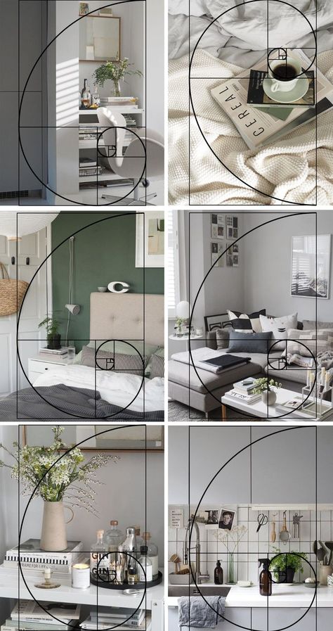 How to use Golden Ratio to create harmonious images - interior photography tips Photography Rules, Photography Cheat Sheets, Desain Editorial, Fotografi Digital, Inspired Interiors, Interior Design Photography, Photo Composition, Photography Basics, Foto Tips