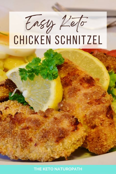 Who says you can’t have your favourite chicken schnitzel and still stay keto? This easy keto chicken schnitty recipe is sure to satisfy your cravings without the guilt of indulging in too many carbs. Enjoy a delicious, crunchy chicken schnitzel that tastes much better than regular bread crumbs. Get ready for an amazing dinner that will leave you wanting more! Keto Breading For Chicken, Keto Chicken Schnitzel, Keto Schnitzel Pork, Keto Chicken Schnitzel Recipe, Healthy Chicken Schnitzel, Best Chicken Schnitzel Recipe, Keto Crumbed Chicken, Weiner Schnitzel, Forgotten Chicken