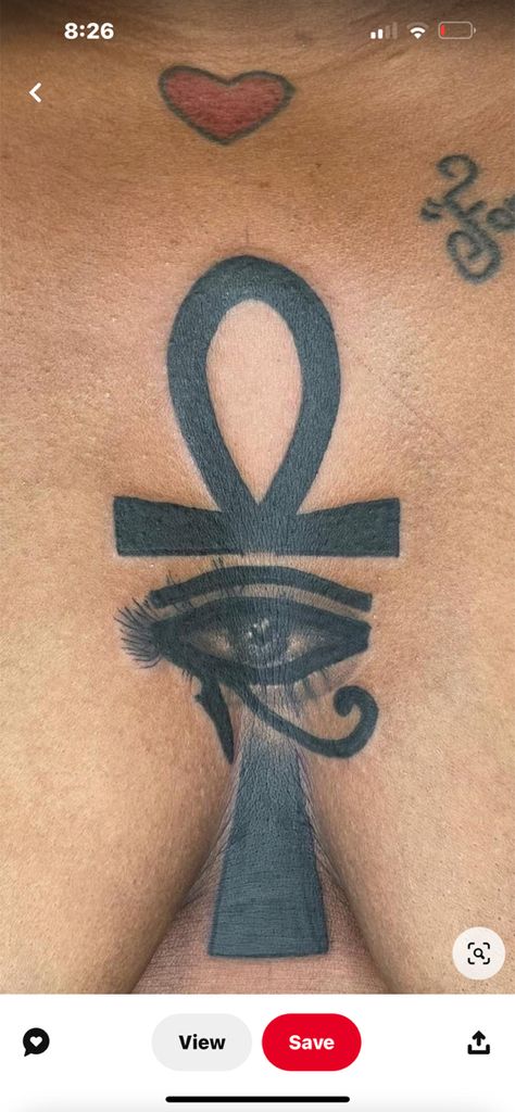 Egyptian Eye Tattoos, Dark Skin Tattoo, Cute Foot Tattoos, Ankh Tattoo, Small Chest Tattoos, Feminine Tattoo Sleeves, Meaningful Tattoo Quotes, Forarm Tattoos, Black Girls With Tattoos