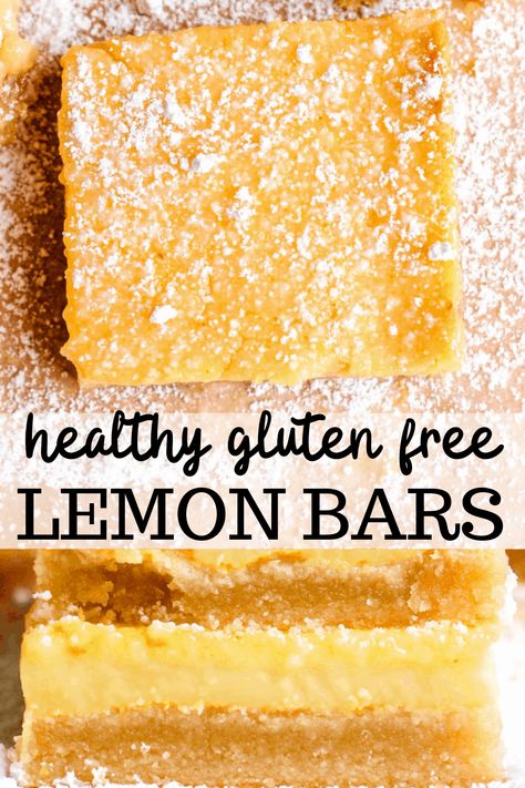 Healthy lemon bars that are gluten free and paleo make for the most perfect easy summer dessert. Made with an almond flour and coconut flour crust, and a simple filling sweetened with only maple syrup. Your whole family will love this healthy dessert recipe. #lemonbars #paleo #healthydessert #paleobaking #healthylemonbars #healthydessert Healthy Lemon Bars, Coconut Flour Crust, Summer Desserts Easy Healthy, Desserts Aesthetic, Gluten Free Lemon Bars, Easy Summer Dessert, Strawberry Pudding, Clean Dessert, Lemon Bars Recipe