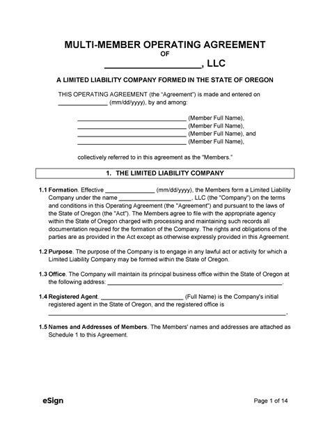 Oregon Llc Operating Agreement Form Free Download  At Diycollection Employment Form, Free Download Pictures, Photography Contract, Limited Liability Company, State Of Oregon, Template Ideas, Oregon, Template Design, Free Download