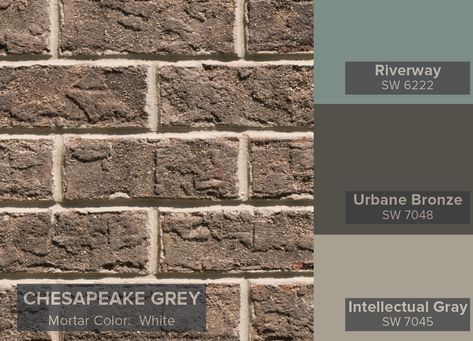 Blog | Triangle Brick Brown Brick Houses, Grey Exterior House Colors, Exterior Paint Schemes, Best Exterior Paint, House Paint Color Combination, Brown Brick, Pintura Exterior, Brick Exterior House, Exterior Color Schemes