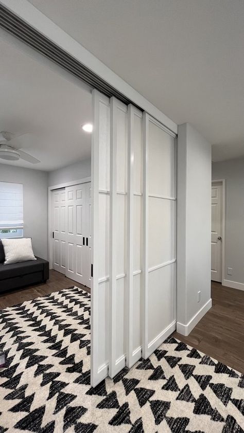 4 Panel Sliding Closet Doors, Stacking Closet Doors, Doors That Slide Into The Wall, Full Wall Closet Sliding Doors, Ceiling Height Closet Doors, 3 Panel Sliding Closet Doors, Closet Doors For Large Opening, Closet Organizer With Sliding Doors, Large Sliding Closet Doors