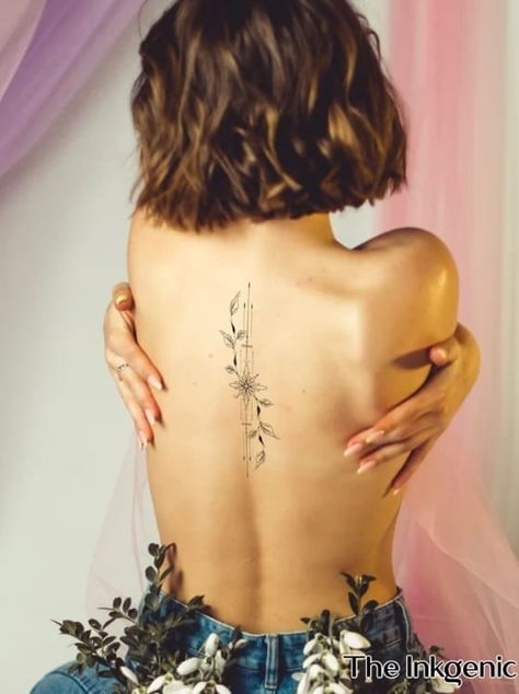 Music Heart Tattoo, Back Tattoos For Women, Back Tattoo Women Spine, Ornamental Tattoos, Feminine Back Tattoos, Floral Back Tattoos, Small Back Tattoos, Butterfly Back Tattoo, Upper Back Tattoos