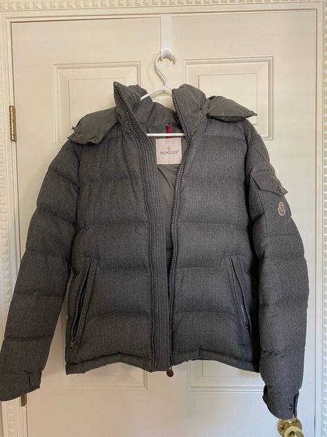 Moncler Like New Moncler Montgenevre Grey Puff Puffer Jacket Men's Outerwear, Puffy Jacket, Logo Tee, Mens Outerwear, Logo Tees, Kanye West, Puffer Jacket, Tee Shirt, Puffer